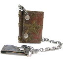 【Leather Island】 レザーアイランド 三つ折財布/カードケース liw1222-starbrown