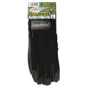 おたふく手袋: ブラック L PU-WAVE K-18 ガンカット縫製が指まわりの違和感を解消します。 210431