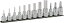 TONE ヘキサゴンソケットセット(ホルダー付) 12pcs(1S) HH312 3876535