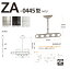 川口技研:軒天用ホスクリーン ZA-0445型 ST(ステンカラー) 1セット(2本) ZA-0445-ST