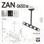 川口技研:軒天用ホスクリーン ZAN-0650型 PW(ピュアホワイト) 1セット(2本) ZAN-0650-PW