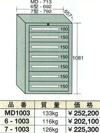 OS(大阪製罐):スタンダードキャビネット 7段　6-1003