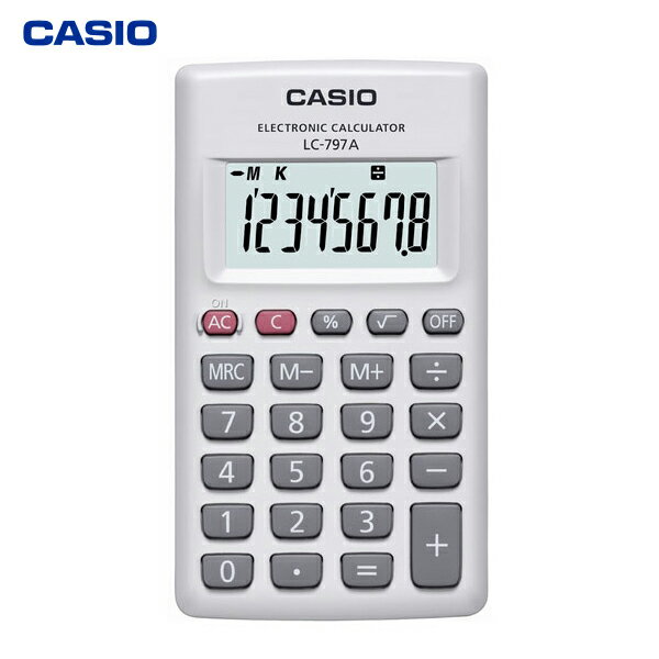 カシオ計算機(CASIO):パーソナル電卓 カードタイプ LC-797A-N...:cocoterrace:10816974