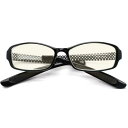 エニックス:ブルーライト対応 折りたたみ首掛け老眼鏡 LT-6501M BK +3.00