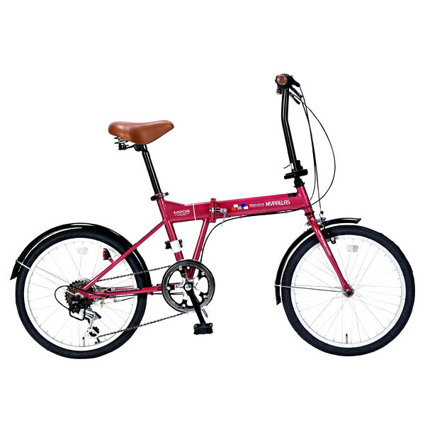 MYPALLAS(マイパラス):折畳自転車20インチ・6段ギア ルージュ M-208 ROの画像