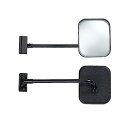 信栄物産:リア用アンダーミラー はさみ込みタイプ 角型175×150 黒 RX-14K