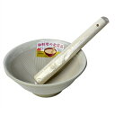 元重製陶所:国産 石見焼 すり鉢 6号 直径18cm (すべり止め付) 7号すりこぎセット 色 白マット 009260スリバチ6シロセット