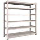 TRUSCO(トラスコ中山):TRUSCO M3型中量棚 1200X921XH1800 6段 単体 ネオグレー M3-6496【メーカー直送品】 オレンジブック 7802129
