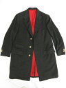 最高級 極美品 【ロロピアーナ Loro Piana ZENIT】 神の繊維ビキューナ×カシミア チェスターコート(メンズ) チャコールグレー ◎1HR572◎ 【中古】