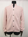 未使用品 【ジョセフアブード JOSEPH ABBOUD】 ミドルゲージ リブ編み カーディガン ニット (メンズ) size2L ピンク系 ■8MN2585■ 【中古】