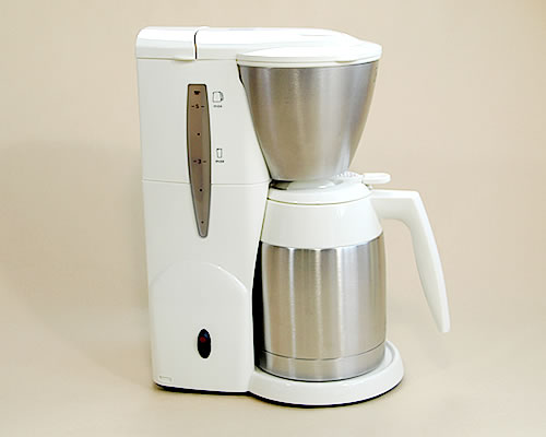 コーヒーメーカー　メリタ アロマサーモ ステンレスJCM-561 ／WO　オフホワイト　コーヒー豆100g付き　送料無料