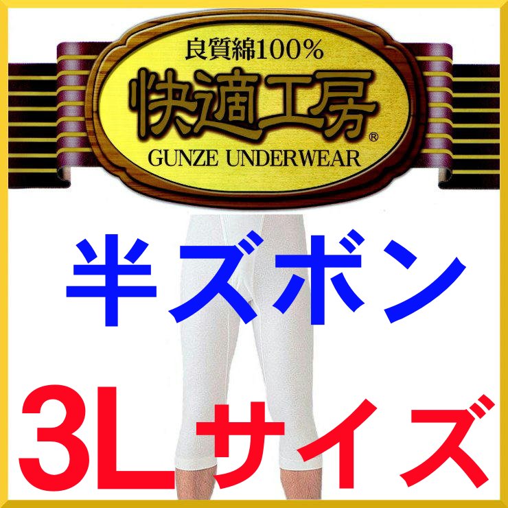 【半ズボン下】3Lサイズ/メンズ快適工房/グンゼ/GUNZE/グンゼメンズ/GUNZEメンズ/グンゼ男/下着メンズ/メンズ下着/ももひきメンズ/すててこメンズ/グンゼ下着/下着股引/メンズももひき/すててこグンゼ/セール/ロングパンツ/下着　男性/日本製/下着通販/544