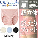 GUNZE【いいここち】はき込み超深めローレッグ(HR0770)/ショーツ レディース/パンツ レディース/ぴったりフィット ショーツ/フルショーツ/はき込み超深め/ローレッグ/(01565)