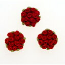 デコパーツ 樹脂バラ直径2cmm大きめ クレイ薔薇の花束[d-r1] レジンパーツ