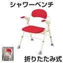 シャワーベンチ 浴室用 折りたたみ式 入浴補助 ( 送料無料 介護用品 風呂イス バスチェア 福祉用具 肘付き 背もたれ付き 入浴用 シャワーチェアー ) 【3980円以上送料無料】