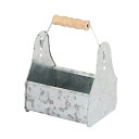 ダルトン DULTON ガーデニング用品 道具入れ ミニツールボックス アンティーク風 園芸 ( ツールトレイ ツールトレー ツールボックス 工具入れ ツール 収納 ブリキ 取っ手付き 持ち運び おしゃれ おかもち コンパクト ミニ )【3980円以上送料無料】