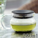 ティーポット ワンタッチティーポット 280ml 耐熱ガラス...