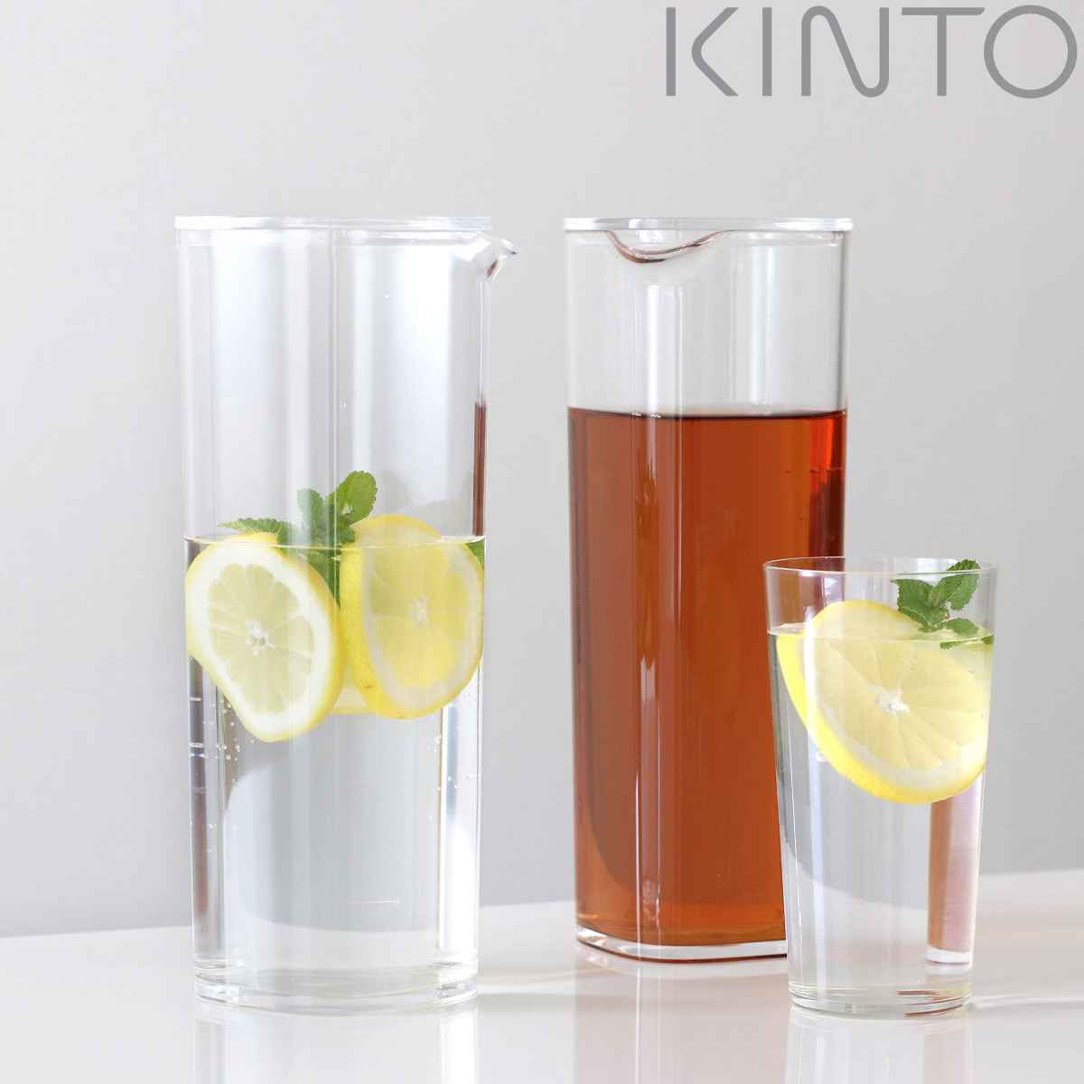 キントー 冷<strong>水筒</strong> ピッチャー 1L OVA ウォーターカラフェ プラスチック （ カラフェ アクリル製 麦茶ポット 冷水ポット <strong>食洗機対応</strong> KINTO シンプル おしゃれ 割れにくい スリム 麦茶 冷水 ポット かわいい ）【3980円以上送料無料】