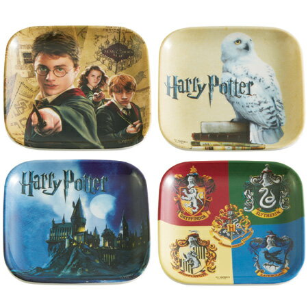 小皿　ミニプレート　4枚セット　ハリー・ポッター　Harry Potter　メラミン製　キ…...:colorfulbox:10029961