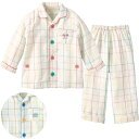 【50%OFF】ガーゼパジャマ(パステルチェック){女の子}...
