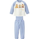 【30%OFF】《コンビミニ》あったかパジャマ(くまファミリー) | 男の子 女の子 80cm 90cm 100cm 110cm 120cm 130cm 服 子供服 長袖 子供 キッズ 冬 秋冬 子ども かわいい キルト 腹巻き あったか おしゃれ 保育園 こども【ワゴン】【パジャマ】