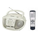 【中古】WINTECH USB/SD再生対応 リモコン付きCDラジオ パールホワイト MP3対応 (FMワイドバンドモデル) KC-152USB/PW