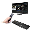 【中古】リモートPC、タブレット、テレビボックスのLiuluming UKB-521 2.4GHzワイヤレスマルチメディアコントロールエアーマウスキーボード(ブラック)