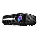 【中古】HUA BEI プロジェクタ - プロジェクションサイズ40-300インチ、スクリーンサイズ40-300インチ、明るさ(ルーメン)8000-9900、解像度1280X800dpi