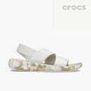・クロックス《レディース》ライトライド プリンテッド カモ ストレッチ サンダル/オールモスト ホワイト/ CROCS/W LiteRide Printed Camo Stretch Sandal/Almost White #