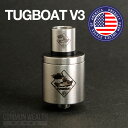【電子タバコ アトマイザー】【RDA】 TUGBOAT V3 【BRUSHED】