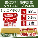 【段差解消スロープ】 発泡EVA シンエイテクノ 段差 解消 スロープ タッチスロープ TS100-05 【高さ0.5cm】 TS-100シリーズ(幅100cm) 奥行6.0cm 勾配3度 ルンバ お掃除ロボット 敷居 つまづき防止 転倒予防 バリアフリー シンエイテクノ【送料無料】