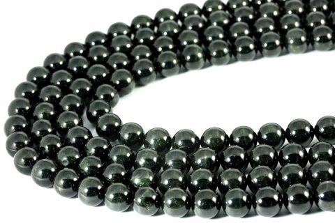 【丸ビーズ】ブラックスター 8mm (ブレスレット約1本分) 【パワーストーン 天然石 アクセサリー 半連売り】