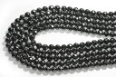 【カットビーズ】磁気ヘマタイト 64面カット 6mm 【パワーストーン 天然石 アクセサリー 1連売り】