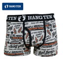 ボクサーパンツ HANG TEN ハンテン メンズ 前開き 047:ホットドック グレー