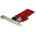 StarTech.com 2スロットPCIe M.2 RAIDコントローラカード PEXM2SAT3422 目安在庫=△