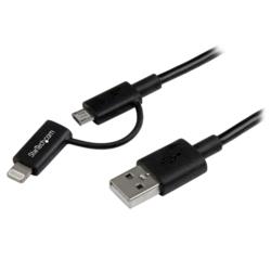 StarTech．com Lightning/ Micro USB - USBケーブル ブラック L...:compmoto-r:10427269