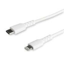 StarTech.com USB Type-C - Lightning 1mホワイトApple MFi認証iPhone充電ケーブル(RUSBCLTMM1MW) 目安在庫=○