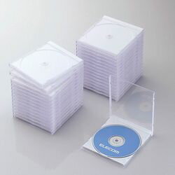 エレコム CD/DVDプラケース/1枚収納/30パック/ホワイト CCD-JSCN30WH…...:compmoto-r:10194368