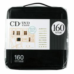 エレコム CD/DVDケース/セミハード/ファスナー付/160枚入/ブラック(CCD-H160BK)...:compmoto-r:10178908