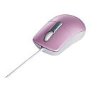 バッファロー BSMOU27SMPK 有線光学式マウス 静音/3ボタン/Mサイズ ピンク 取り寄せ商品