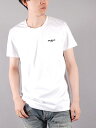 [国内正規取り扱い店] Balmain Homme / バルマン オム / Black Cotton T-shirt White Balmain Velvet Logo / ブラック コットン Tシャ..