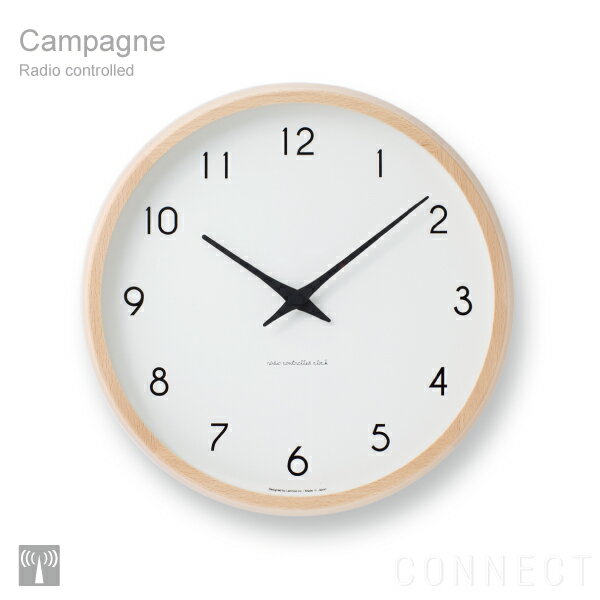 【時計】LEMNOS ( レムノス ) 掛け時計 /Campagne(カンパーニュ）電波時…...:connect:10001979
