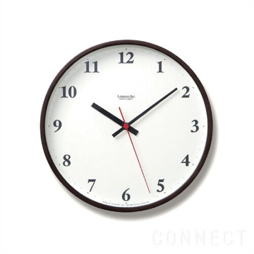 LEMNOS(レムノス)/Plywood clockブラウン掛け時計