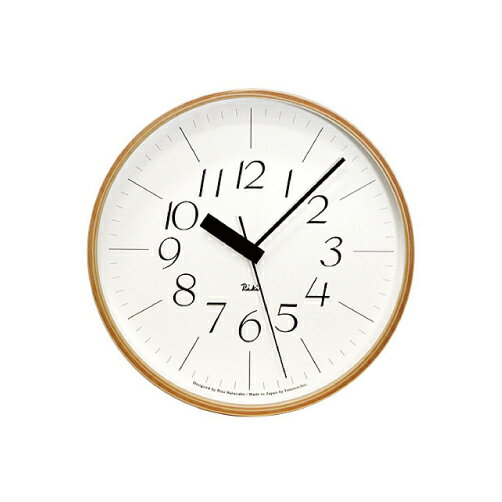 LEMNOS ( レムノス ) / Riki clock ( リキクロック)電波時計 細字 M （φ254mm） 渡辺カ　デザイン 時計 壁掛け 掛け時計 掛時計 【送料無料】