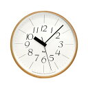 掛け時計 電波時計 / Lemnos（レムノス） / RIKI CLOCK ( リキクロック)静音 細字 L （φ305mm）渡辺カ デザイン 時計 壁掛け 掛時計