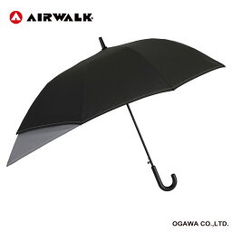 AIRWALK エアウォーク トランスフォーム<strong>傘</strong> ブラック 55cm <strong>子供</strong> <strong>傘</strong> キッズ 長<strong>傘</strong> ワンタッチ ジャンプ式 透明窓付き カバンが濡れない