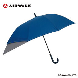 AIRWALK エアウォーク トランスフォーム<strong>傘</strong> ネイビー 55cm <strong>子供</strong> <strong>傘</strong> キッズ 長<strong>傘</strong> ワンタッチ ジャンプ式 透明窓付き カバンが濡れない