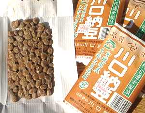 【川口納豆】宮城県産大粒大豆三折り納豆90g×5パック