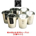 【送料1,540円、北陸・中部以西は1,760円、沖縄3,300円】手作りチーズ工房アドナイ堤田家の自家用ヨーグルト【ヨーグルトのみ6本入】