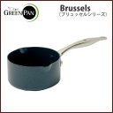 グリーンパン ブリュッセル ミルクパン 14cm【IH対応/片手鍋/調理器具/セラミックコーティング/アルミ/ノンスティック/サーモロン マラソン/IH/GREENPAN/Brussels/送料無料/送料込み/あす楽】